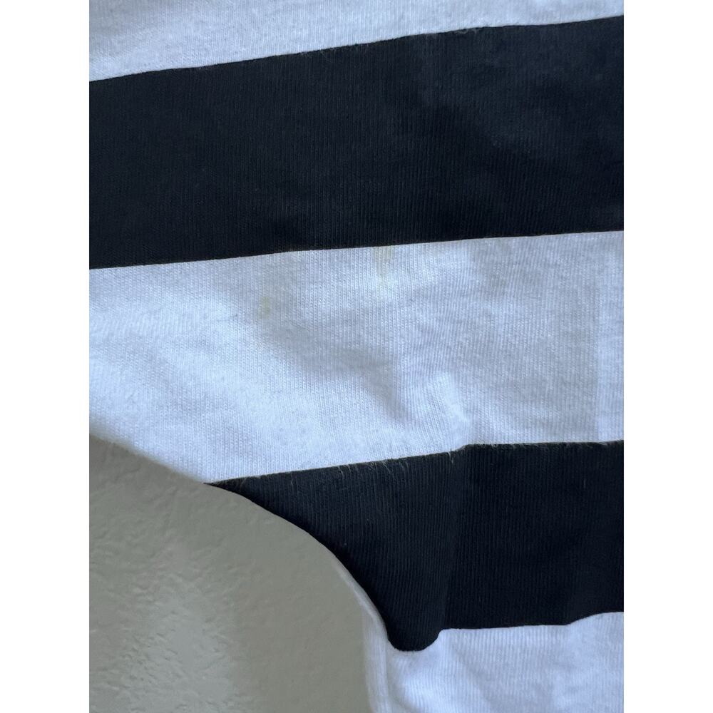 adidas Originals Adicolor Big Trefoil T-Shirt Tee Womens Black White Sz L - Picture 5 of 7